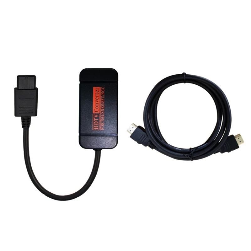 

Адаптер для NGC/SNES/N64-совместимый с HDMI преобразователь адаптер для 64 Gamecube Plug And Play полный цифровой кабель