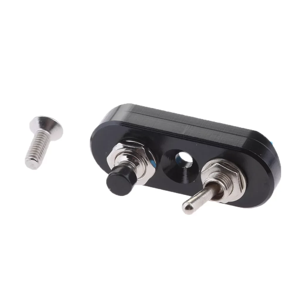 Mini CNC Motorcycle Handlebar Combination Switch Button&Thumb Toggle Black