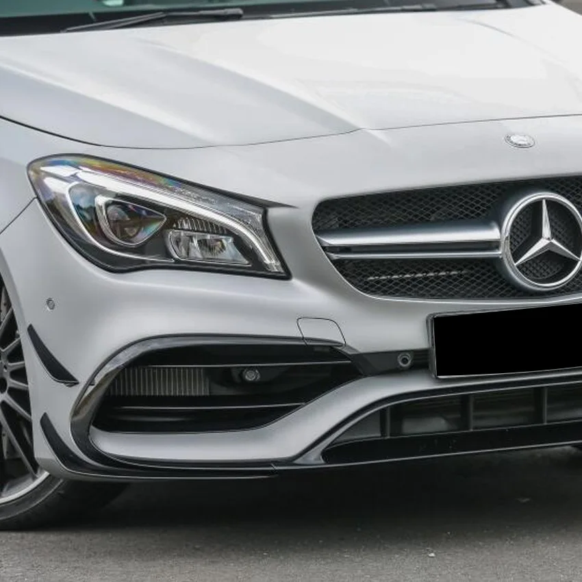

For Mercedes Benz CLA Class C117 CLA200 220 2016-2019 Front Bumper Surround Front Lip Wind Front Skirt Spoiler Wing Splitter