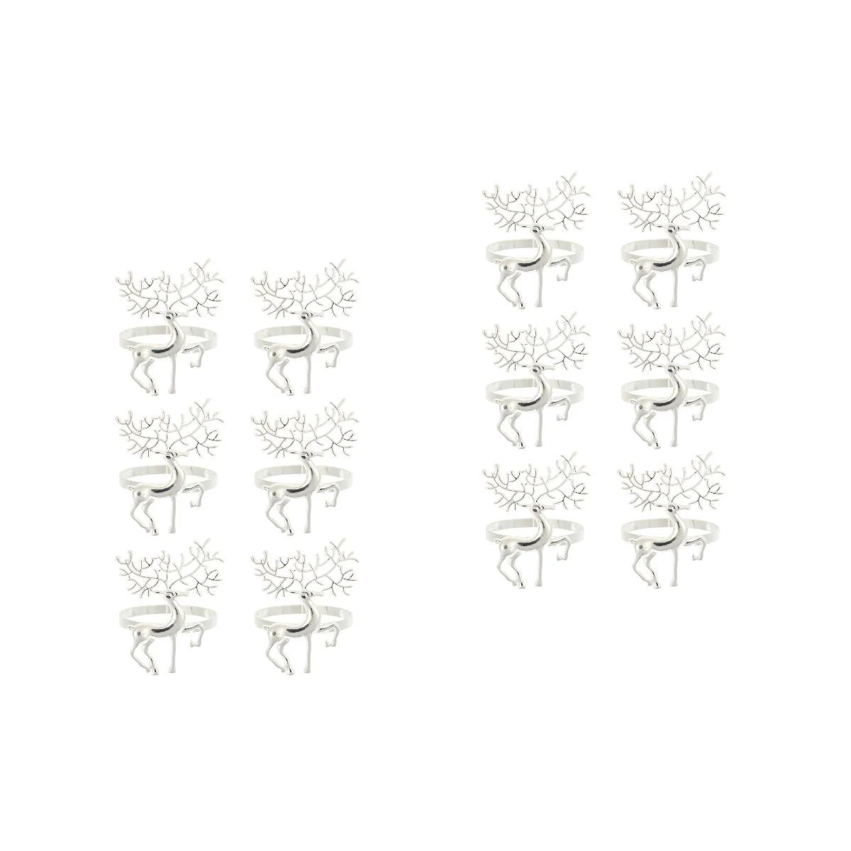 

Napkin Ringsholder Party Ring Serviette Christmas Buckles Exquisite Supplies Elk Decorative Bands Buckle Metal