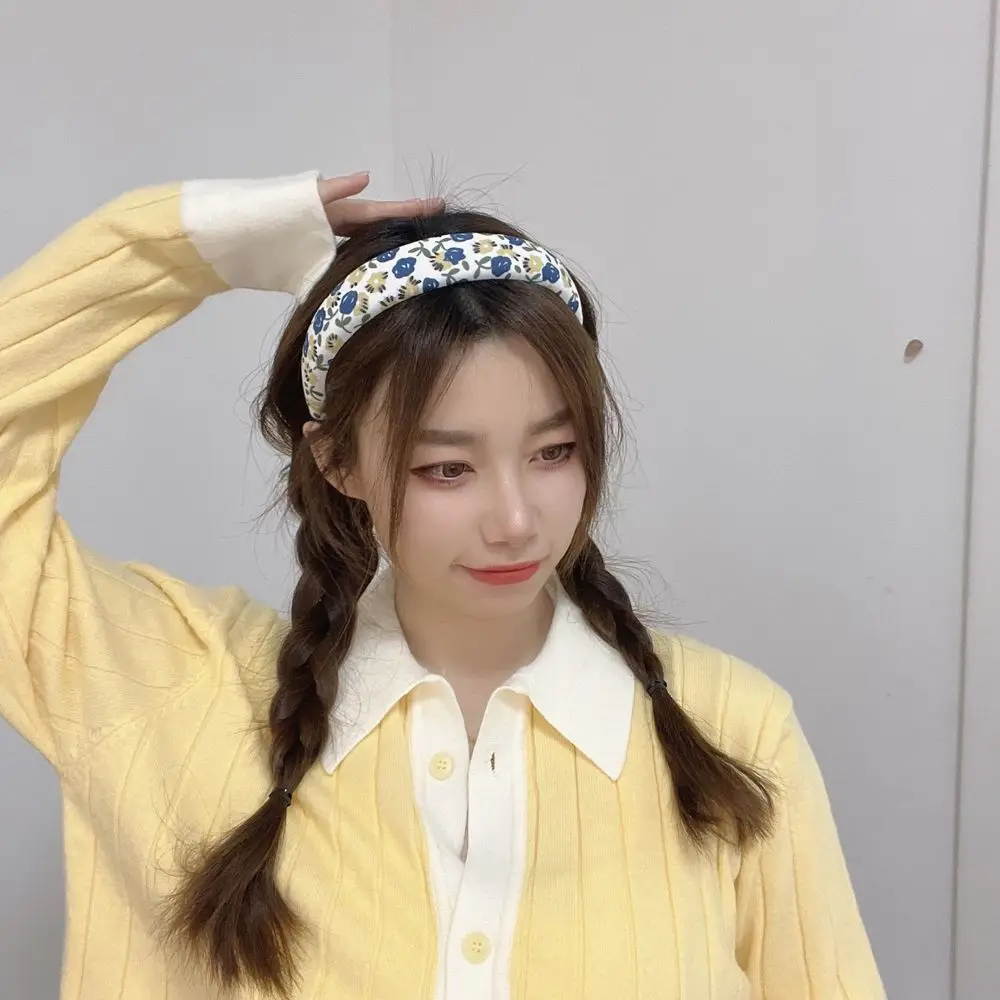 

Lovely Fairy Lattice Headdress Headwear French Rubber Band Flower Scrunchies Korean Style Hair Rope Female Hair Hoop