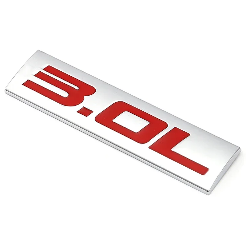 

Металл 3.0L 3.2L 3.5L 3.6L 3.7L 3.8L Автомобильная эмблема наклейка на багажник для Audi Skoda BMW Chevrolet Ford Hyundai KIA Mazda Nissan