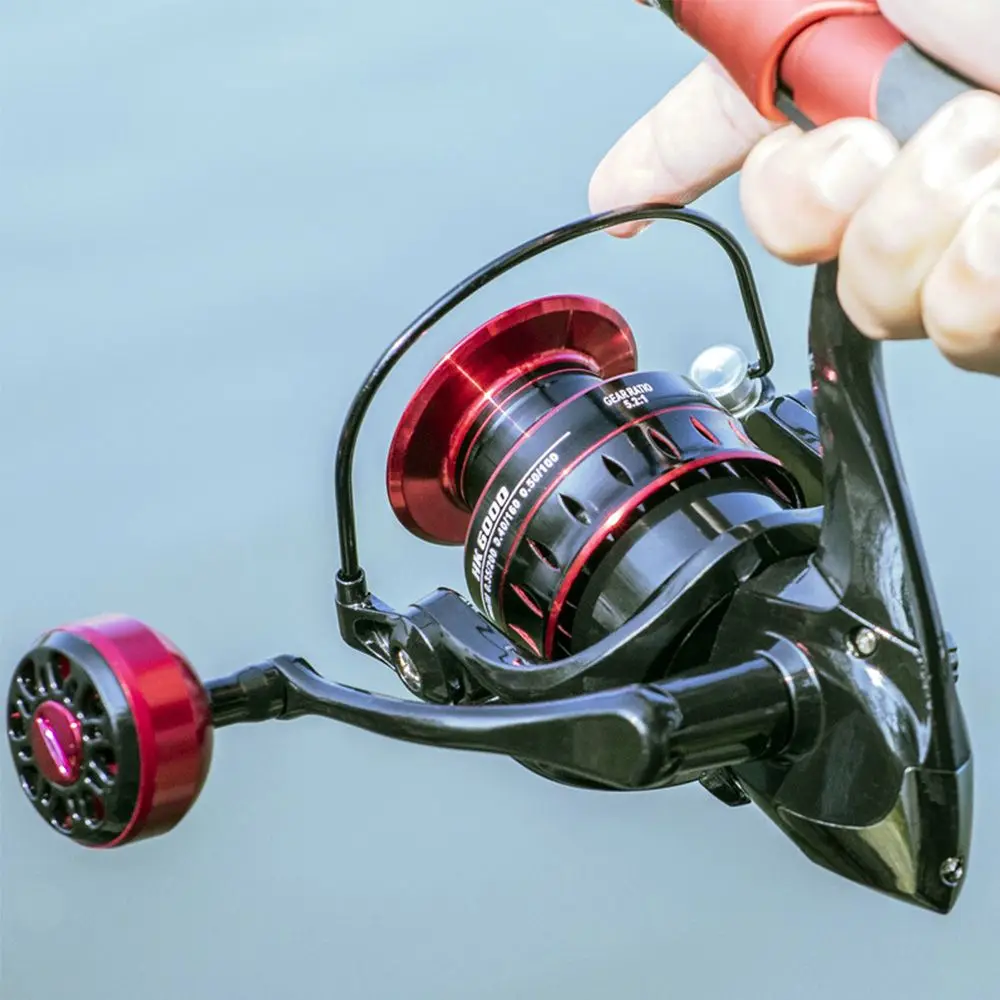 

Gear Ratio: 5.2:1 High Speed Spool Fishing Accessories Long Shot Metal Handle Spinning Wheel Fishing Reel Bait Reel