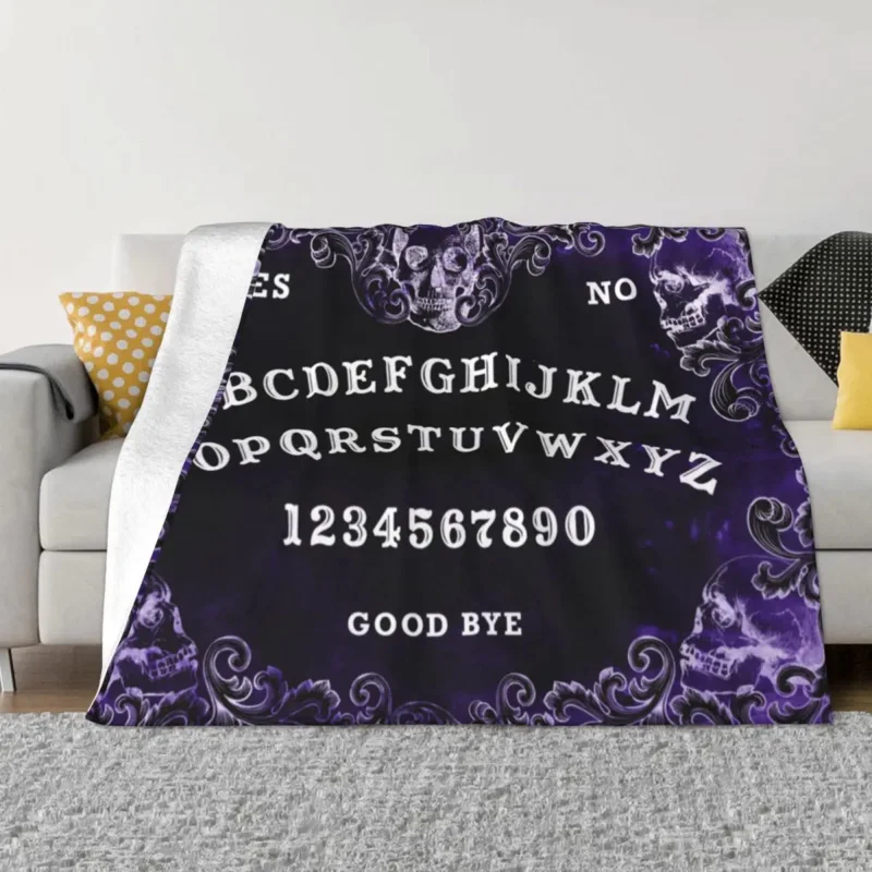 

Фиолетовые черепа ouija доска мягкое одеяло Фланелевое Флисовое одеяло для творчества искусственное одеяло для дивана