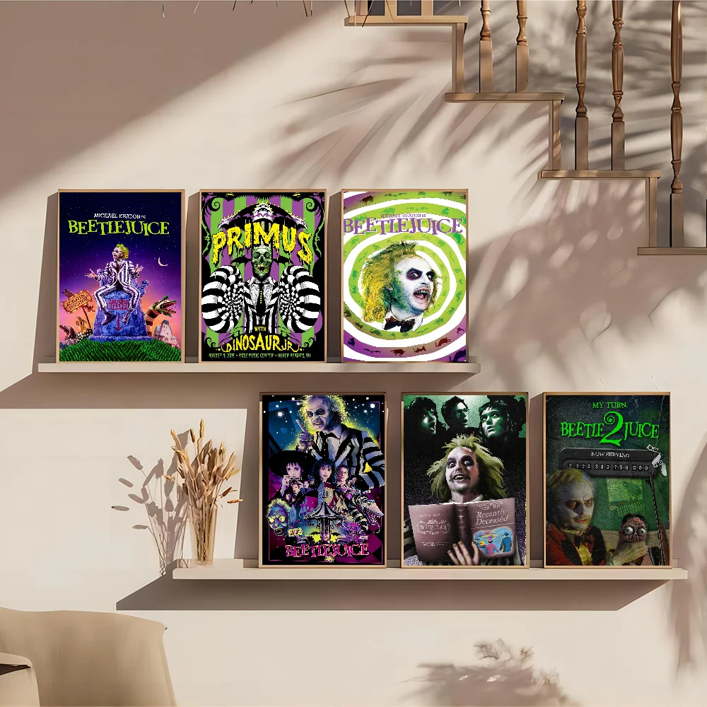 Классический фильм Битлджус комедийный ужасов липкие постеры необычные