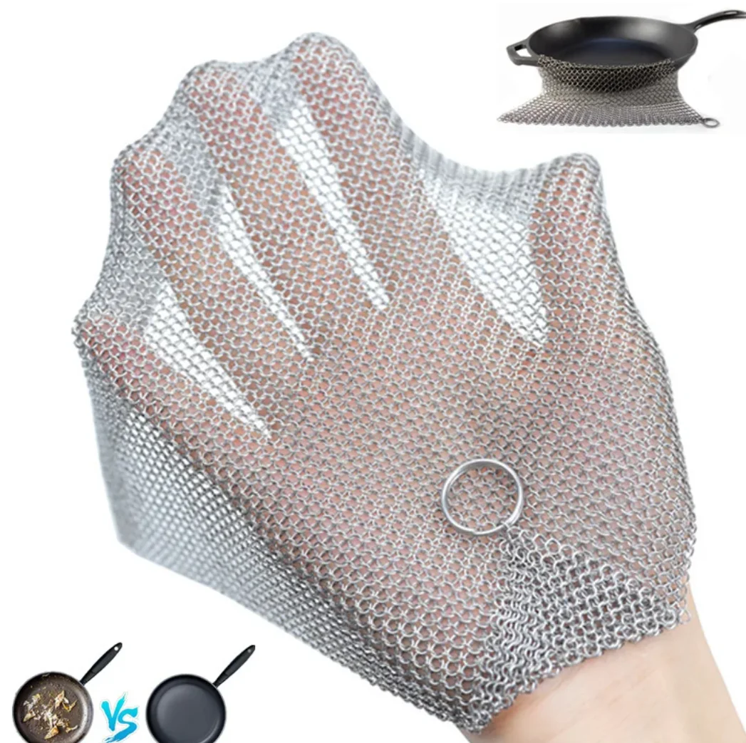 Щетки для чистки кухонного вока из нержавеющей стали доступны 3 размера