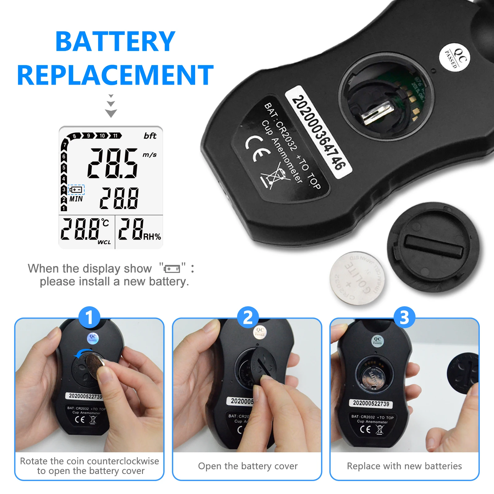 Фото Анемометр BTMETER с креплением на штатив, диапазон измерения скорости BT-877 0,3 ~ 30 м/с, инструменты для измерения расхода воздуха для водных видов спорта и парусного спорта №5