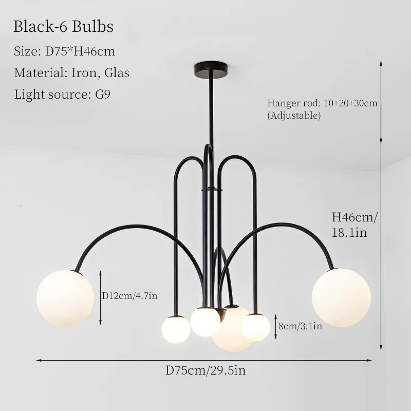 Moonriver подвесные светильники из железа и стекла
