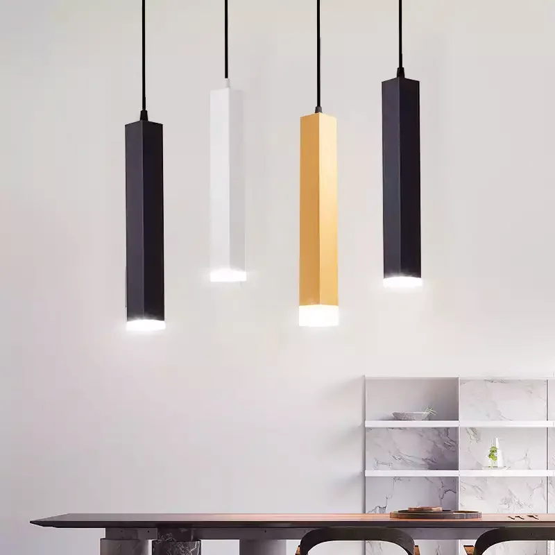 

Pendant Led Pendant Tube Lamp Dine Room Modern Bedroom Kitchen Light Background AC110V 220V 12W 15W Warm White/Cool White