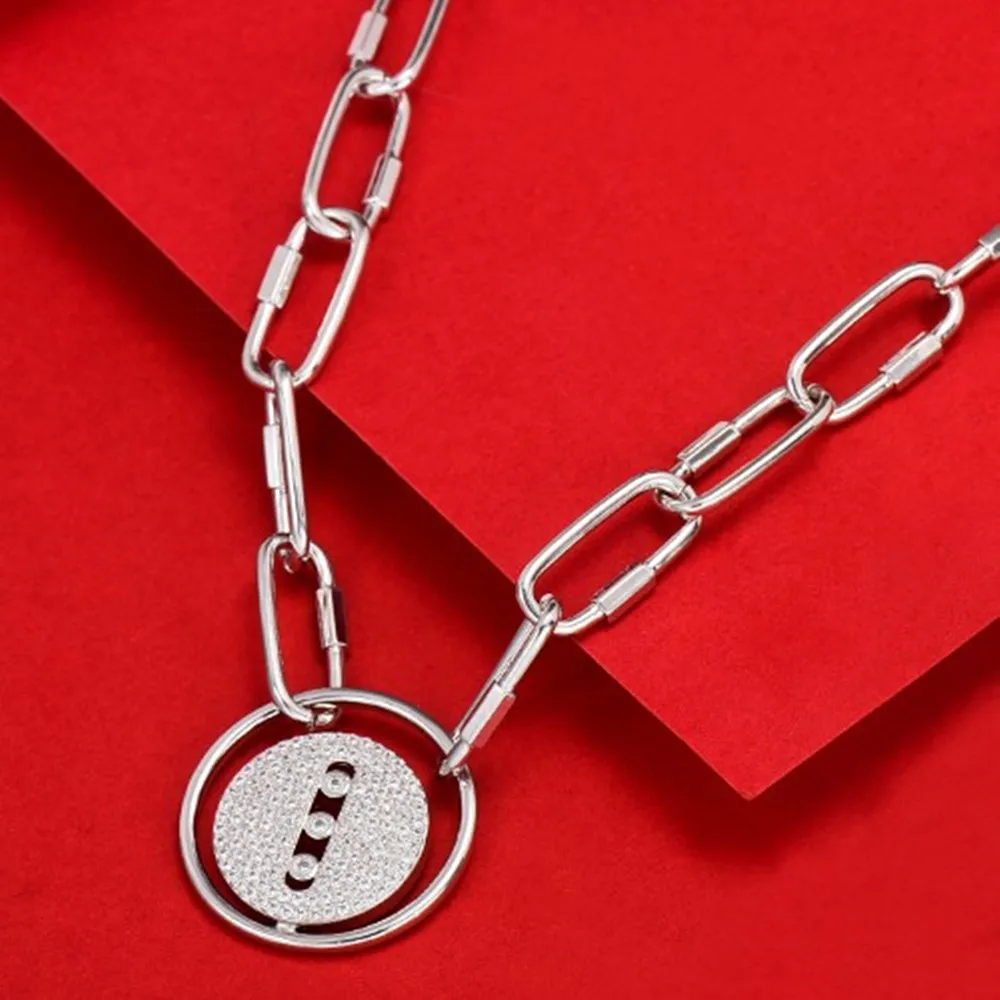 

missvikki Long Original Big Pendant Necklace Personalized Stackable Necklaces for women Wedding Party girlfriend Wife gifts