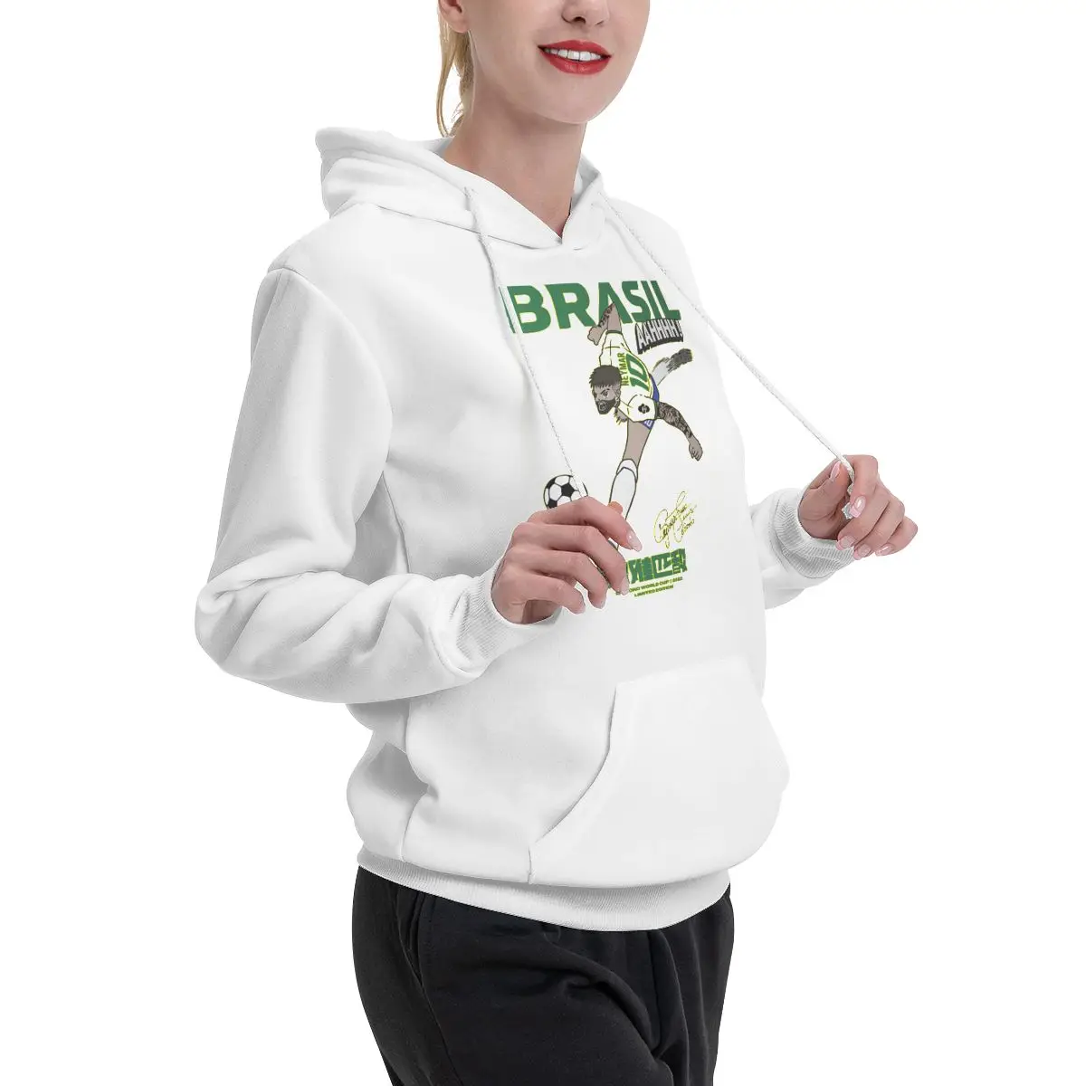 Крутой бразильский футбольный эспандер Graphic Neymar и Jr бархатный свитер с капюшоном