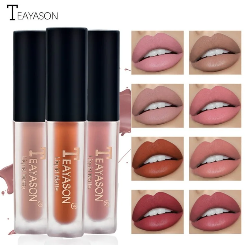 

12 Colors Professional Velvet Matte Lip Gloss Moisturizing Liquid Lipsticks Nude Red Brown Waterproof Lasting Korean Cosmetics