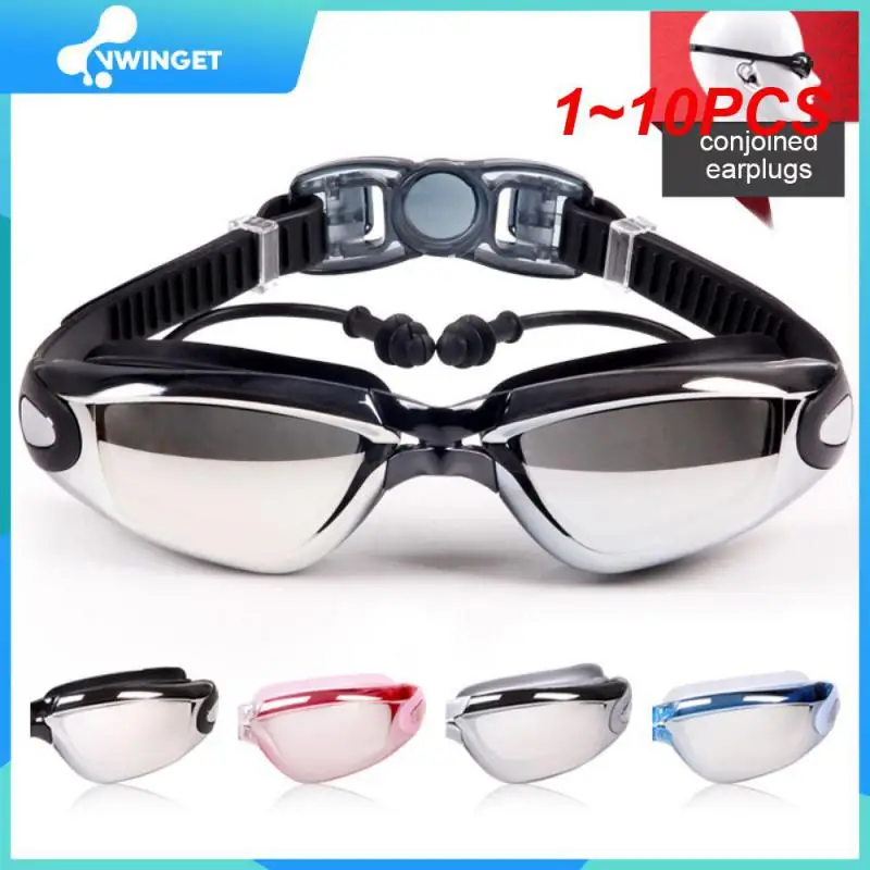 

1~10PCS New Professional Adult Anti-fog UV Protection Lens Men Women Swimming Goggles Waterproof Adjustable Silicone Swim