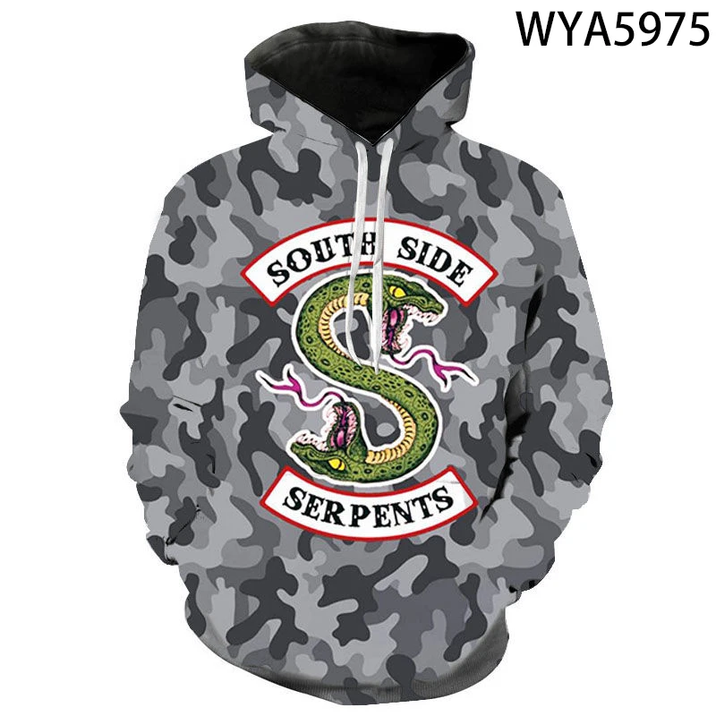 Новый Riverdale для мужчин женщин и детей модные толстовки с 3D принтом пуловер