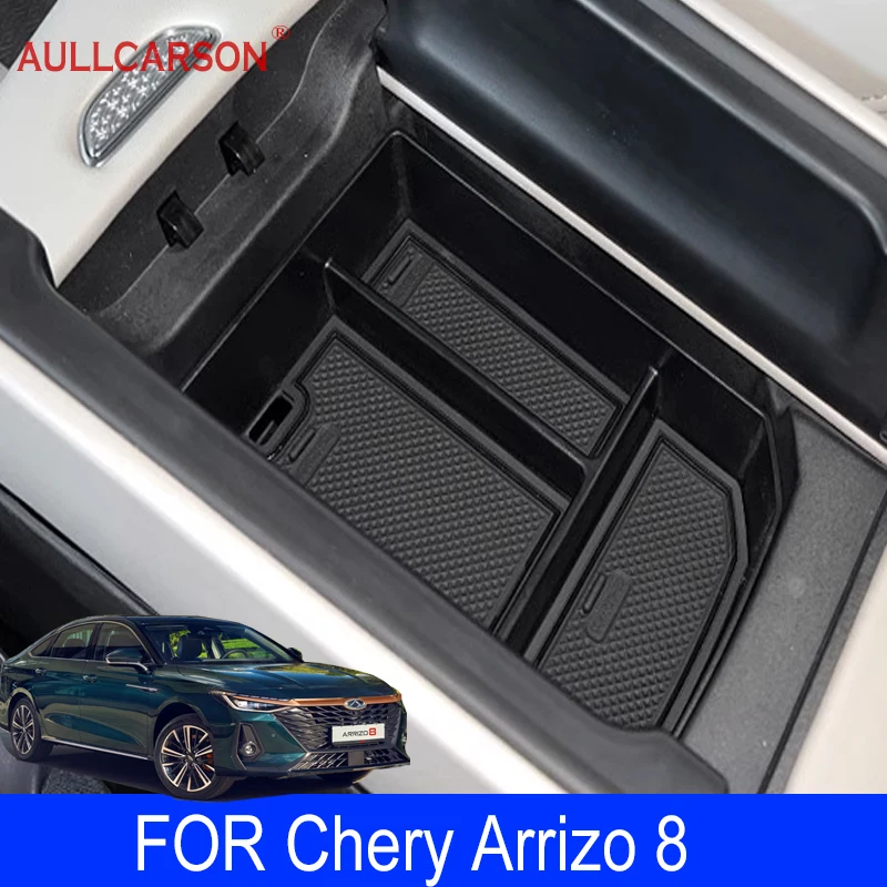 

For Chery Arrizo 8 2023 Car Central Armrest Storage Box Content Center Console Accessories Interior Stowing Tidying Plastics