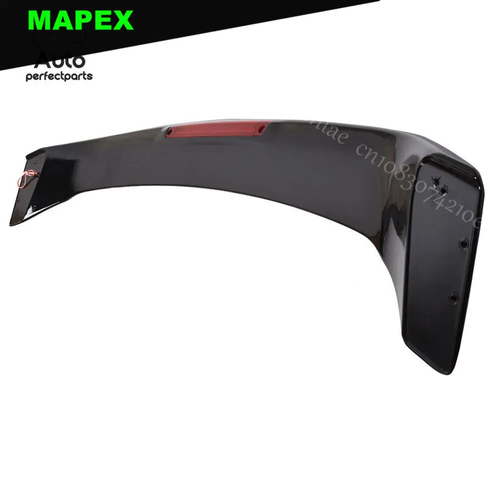 Глянцевое черное крыло спойлера багажника со светодиодной подсветкой для Honda Civic