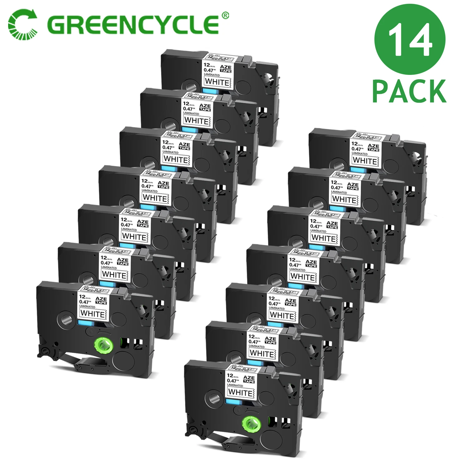 Лента для этикеток 14PK 6/9/12/18/24 мм сменная с Brother Tze-211 TZe221 231 241 251 лента PTH-100 PT-D210