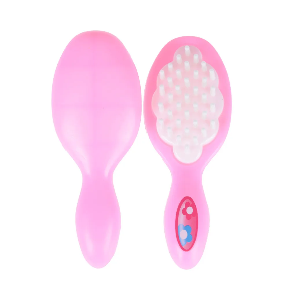 

1pcs Pink Comb Fit Doll, Children Best Birthday Gift Doll House Room Decoration Accessories About 110*40*30mm
