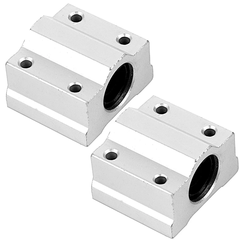 

2Pcs SCS8UU 8Mm Linear Motion Ball Slide Units Bearing Block Al Rail Guide Shaft CNC