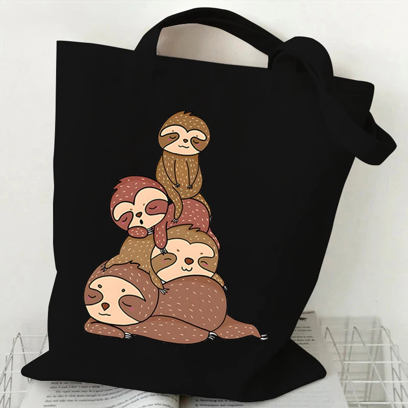 Сумка на плечо для мужчин и женщин забавный саквояж с принтом ленивых не спешите