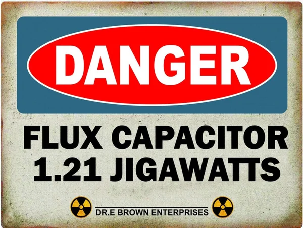 

Ретро винтажный коричневый доктор Назад в будущее флюсовый конденсатор 1,21 Jigawatt жестяной металлический постер металлический налет 2021