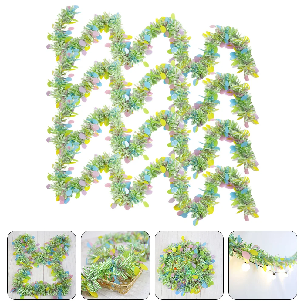 

4pcs Easter Party Garland Decor Props Porch Sign Garlands Easter Hanging Ornament