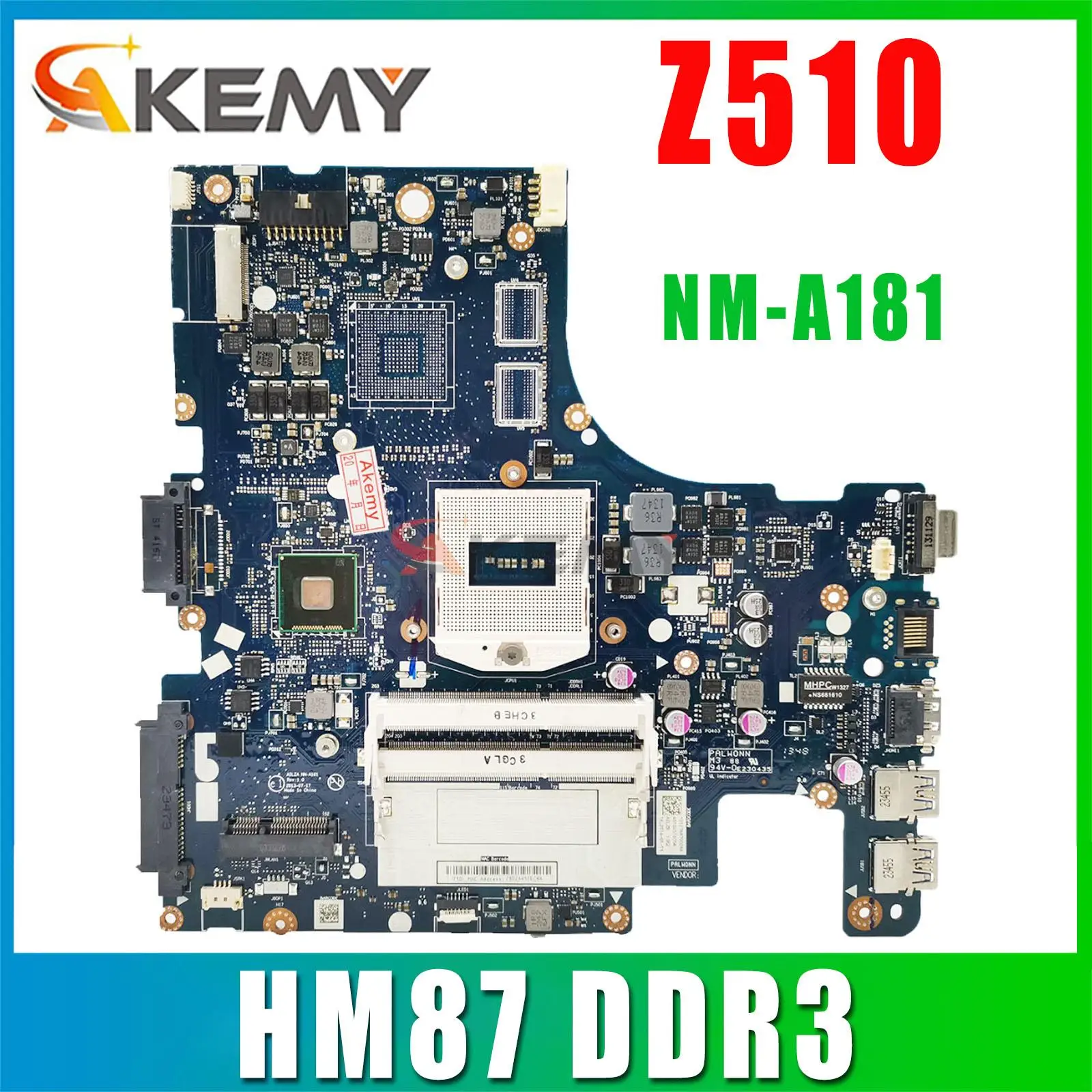 Материнская плата для ноутбука LENOVO Ideapad Z510, материнская плата SR17E HM87 AILZA NM-A181 90004476 tesed DDR3