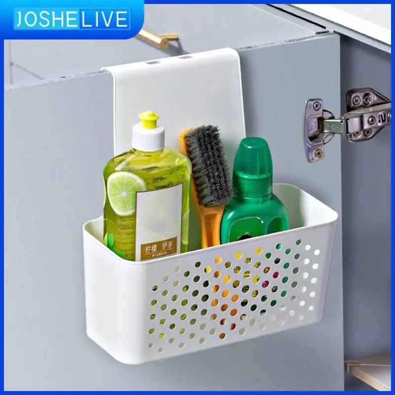 

Efficient Storage Bucket Door White Household Trash Can Fashion Wall-mounted Trash Can Kitchen Organization Compact Practical