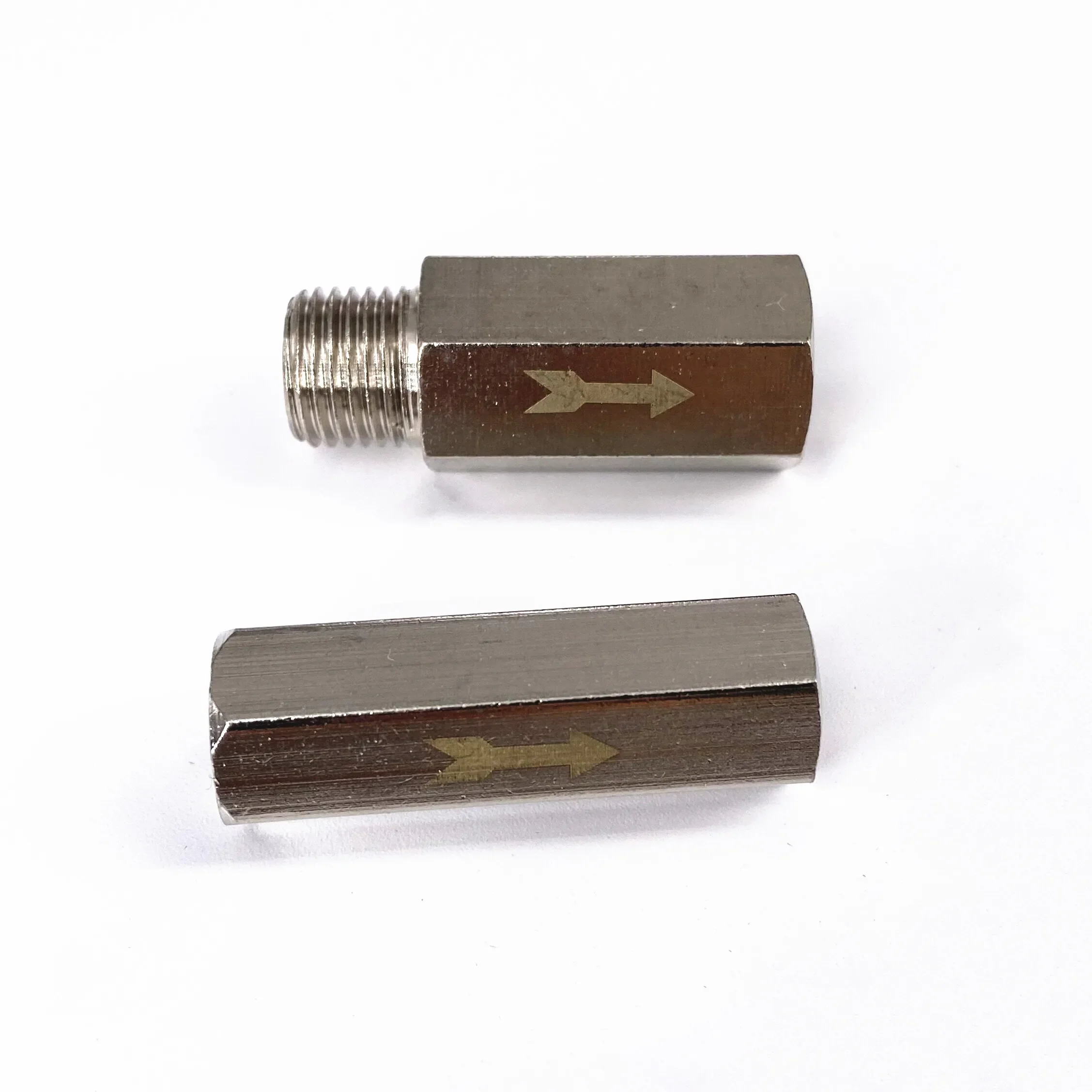 

1/8 "1/4" 3/8 "1/2" BSP латунный пневматический односторонний обратный обратный клапан с внутренней и наружной резьбой