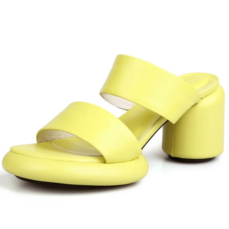 

Женские босоножки Dilalula из натуральной кожи, модные выразительные туфли-лодочки, летняя повседневная обувь для свадьбы, вечеринки, тапочки н...