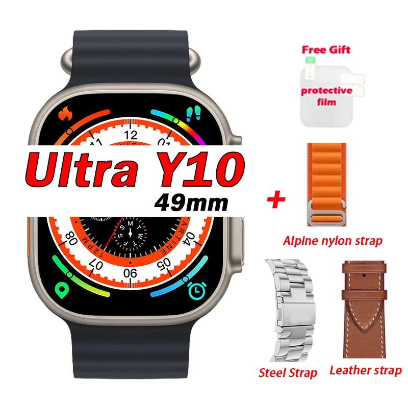 

Ultra Y10 Smart Watch 2/3/4/5/6PCS Women Men Series 8 Ultra Watches