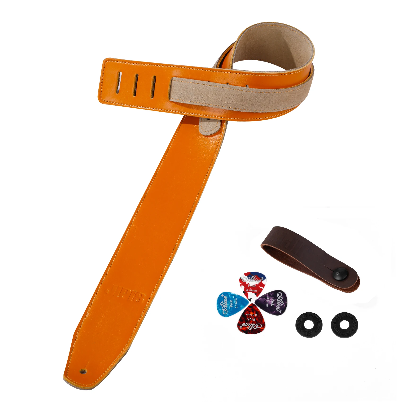 Ремешок для гитары из натуральной кожи мягкий прочный ремешок воловьей