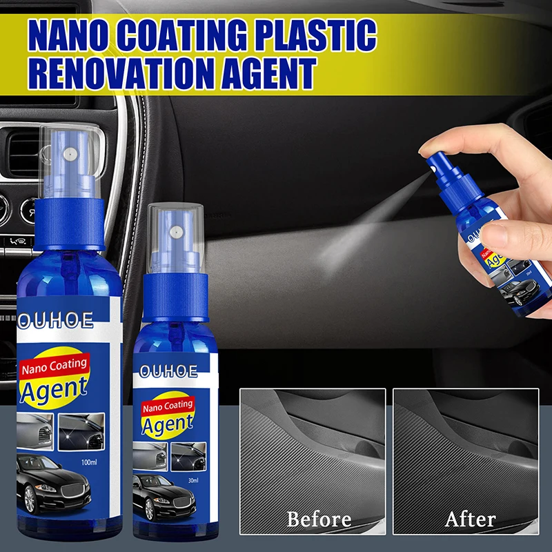 

Car Plastic Restorer Back To Black Gloss Car Cleaning Products Plastic Leather Restore Car Interior Refurbish Leather Renovator