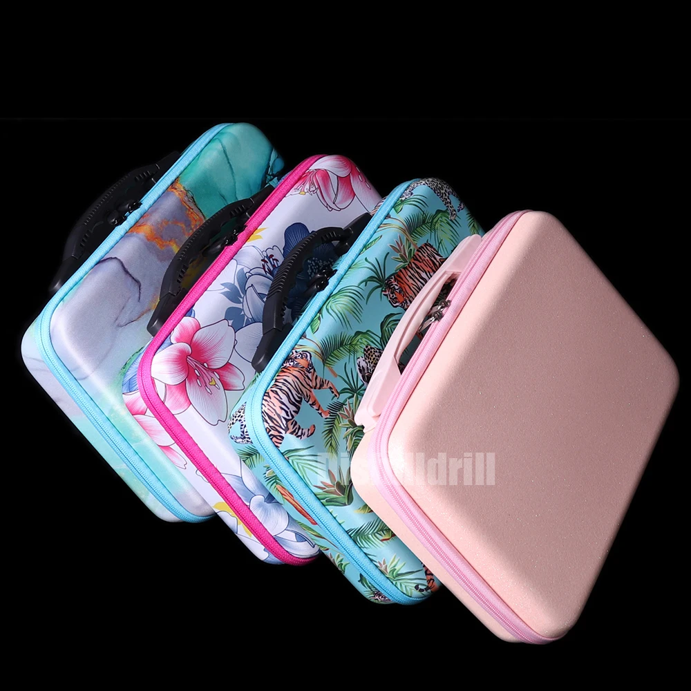 

2022 5D бокс для хранения аксессуаров для алмазной живописи, 7/60/80 слотов для бусин, блестящая банка, чехол на молнии для алмазной живописи своими руками