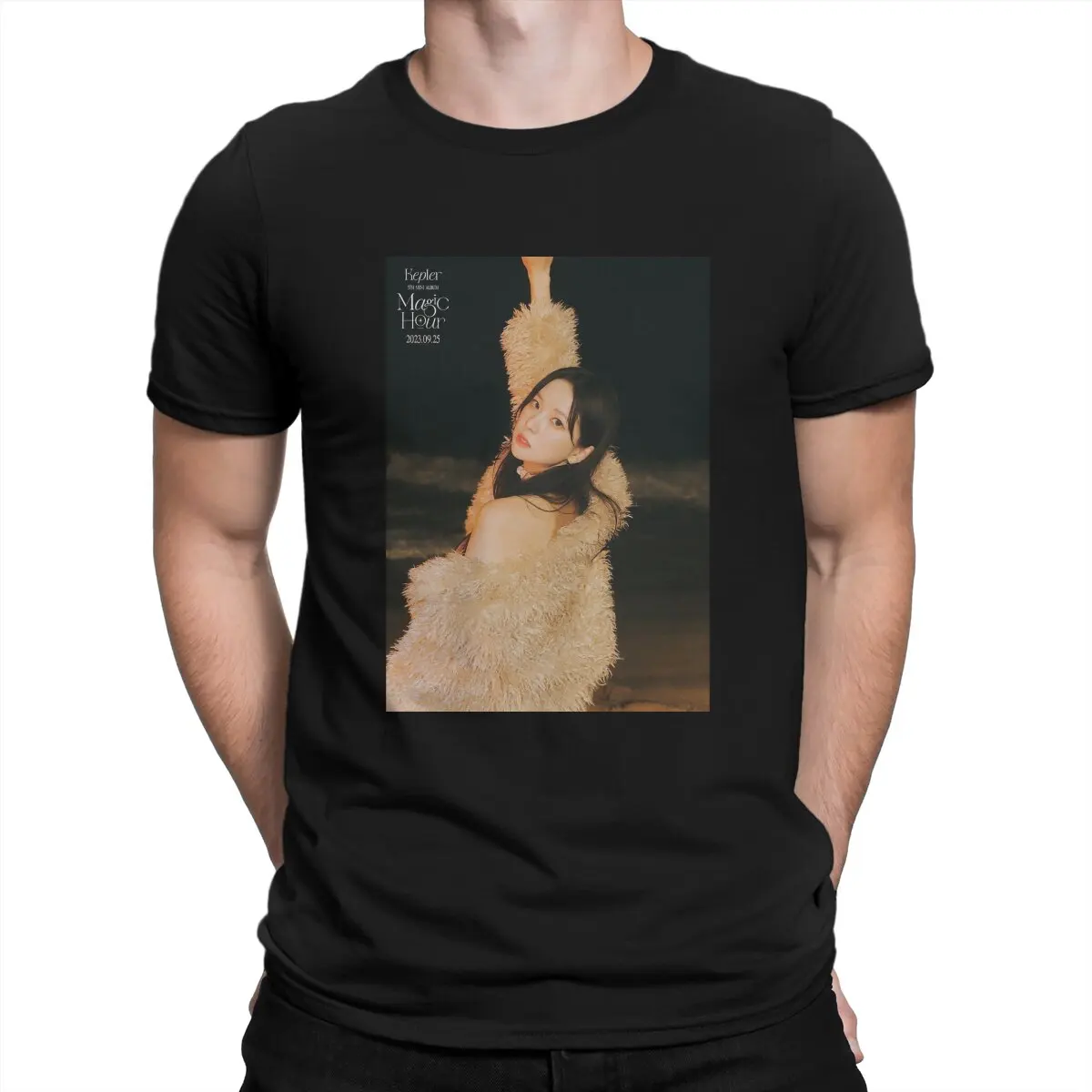 

Kep1er Men's TShirt YUJIN Fashion T Shirt Original Streetwear New Trend
