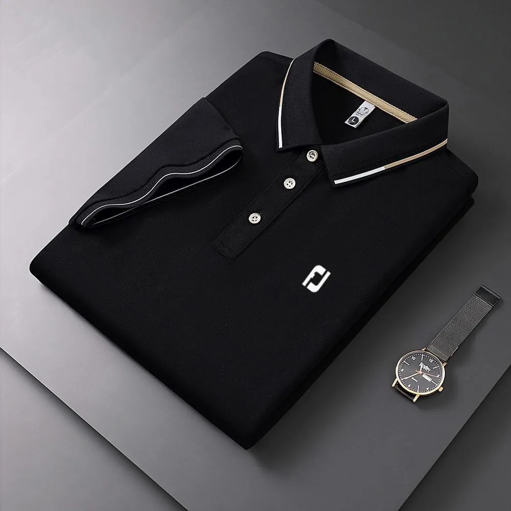 Golf clothing men's new summer polo shirt Golf men's lapel short sleeved breathable T-shirt Men's business casual polo shirt