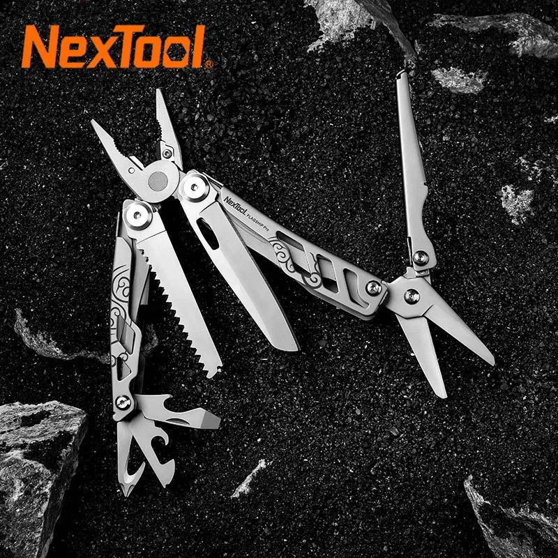 Фото Многофункциональный инструмент NexTool Flagship Pro 16 в 1: плоскогубцы, складной нож, отвертка, ножницы, EDC-инструмент для выживания на природе, кемпинга и активного отдыха. №4