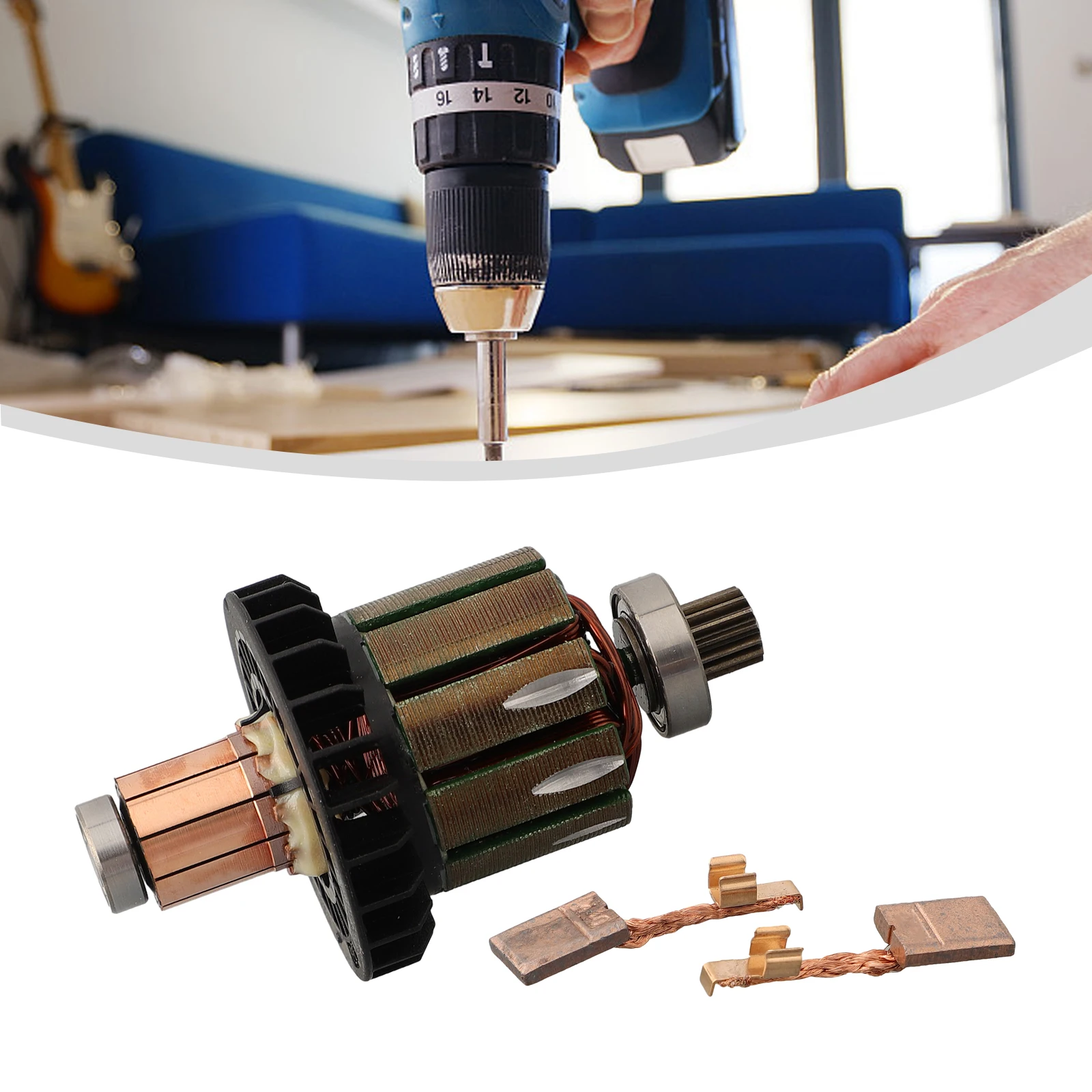 619583 -5 арматура якоря с угольной щеткой предметы интерьера проекты DIY дрель