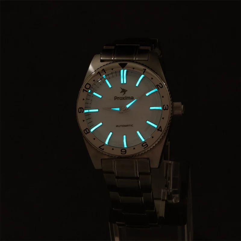 PROXIMA мужские автоматические часы 40 мм часы-пилот дайвер 200 м водонепроницаемые