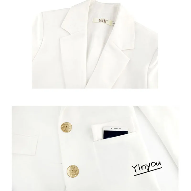 Пиджак Женский Повседневный на пуговицах модный профессиональный свободный