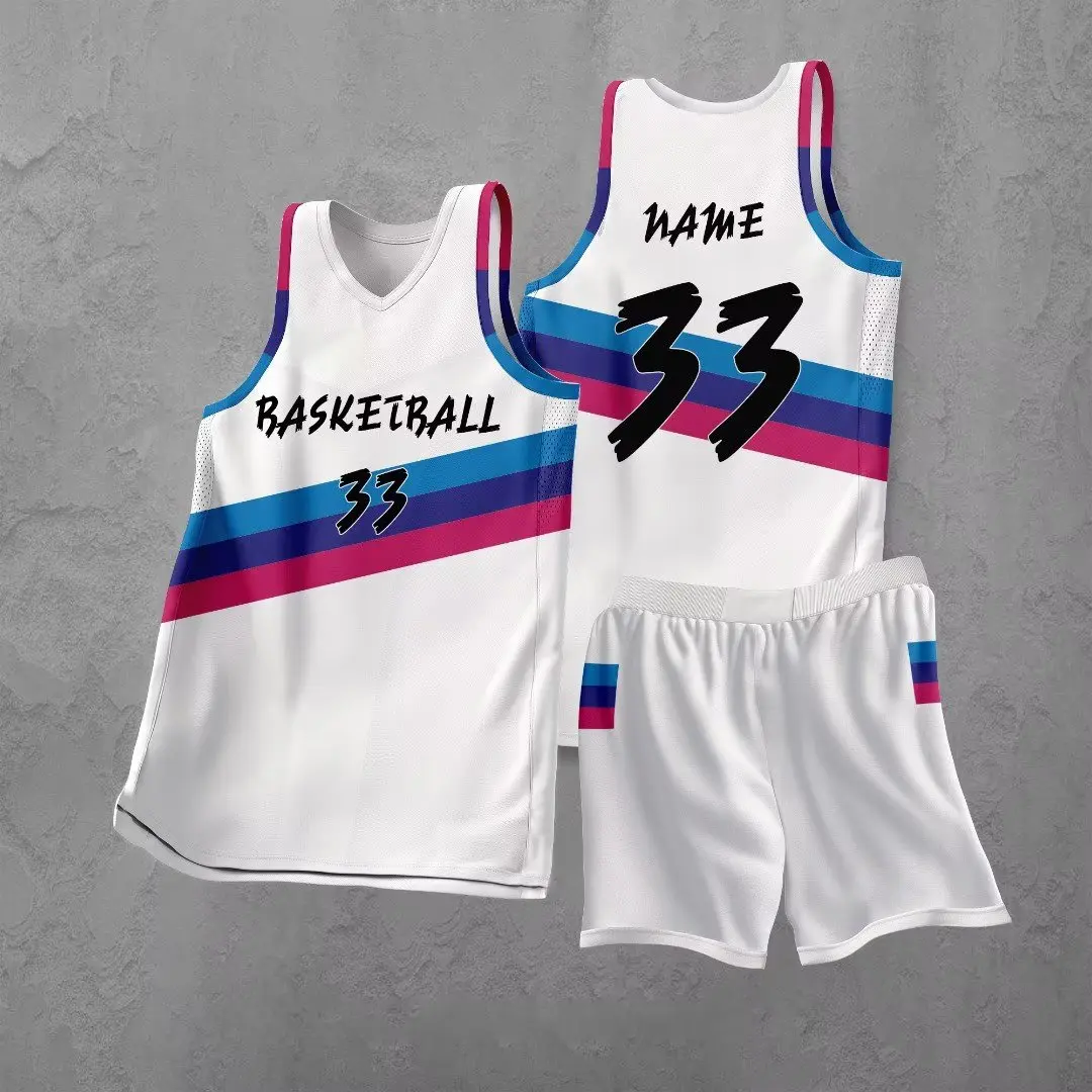 Top Quality Kids Child Youth Basketball Jerseys Uniforms College Mens Basketbal Shirts Shorts Set Sports Clothes Customized Prin