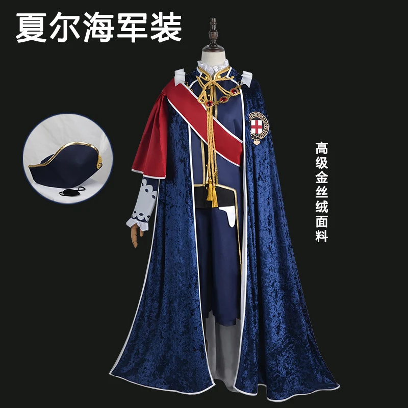 

COS-KiKi Anime Black Butler Ciel Phantomhive Game Suit Cosplay Costume Gorgeous Navy Uniform Halloween Party Outfit Men XS-3XL