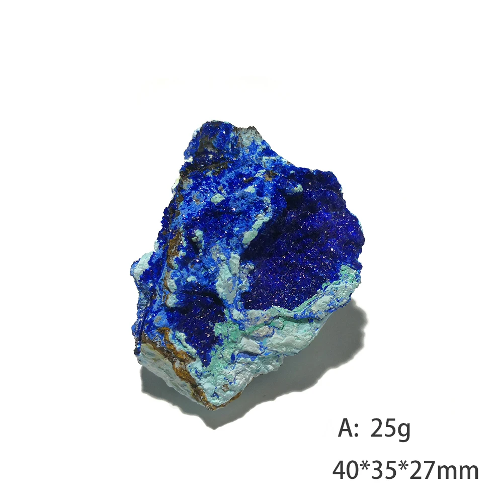 

34 г C1-3 Природный камень Gibbsite Азурит минеральный кристалл образец подарок украшение из провинции Юньнань Китай