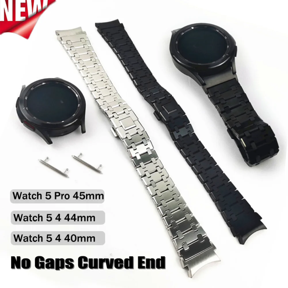 

Ремешок из нержавеющей стали для Galaxy Watch 4 40 44 мм 42 46 мм