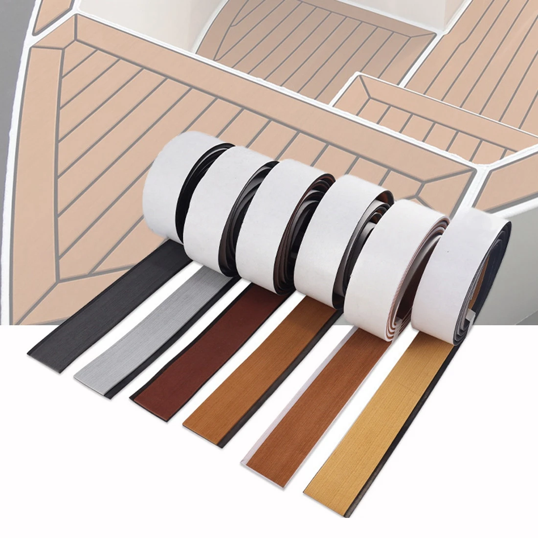 2400x57x6 мм одинарная полоса имитация тика яхты лодки коврик для напольного