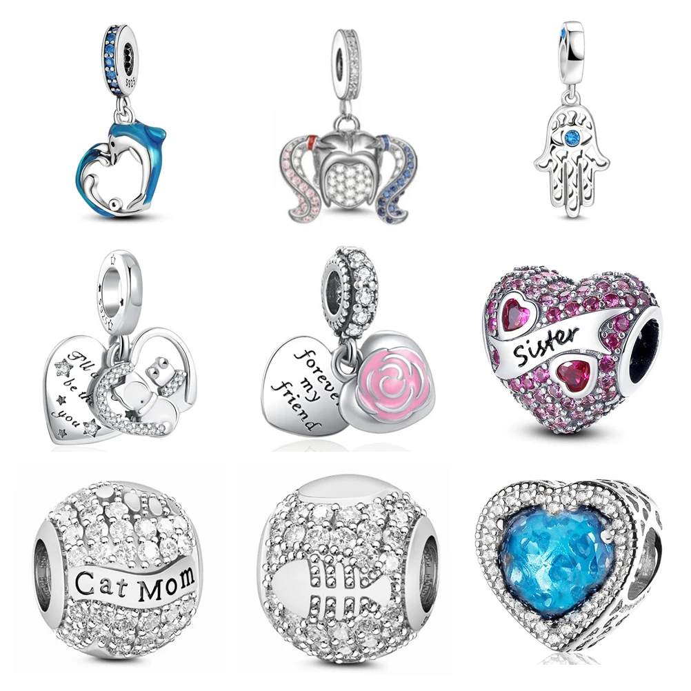 Бусина-Шарм Дельфин из серебра 925 пробы