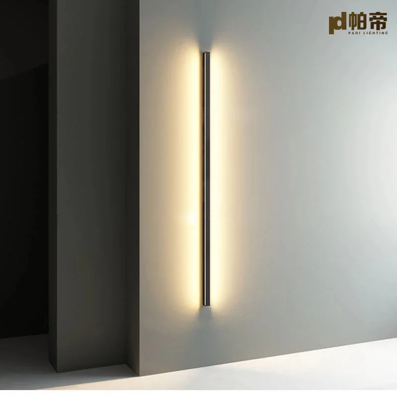 

PD Minimalist Modern Corner LED Wall Lamp Indoor Simple Line Light Wall Sconces Stair Bedroom Bedside Home Decor Lighting