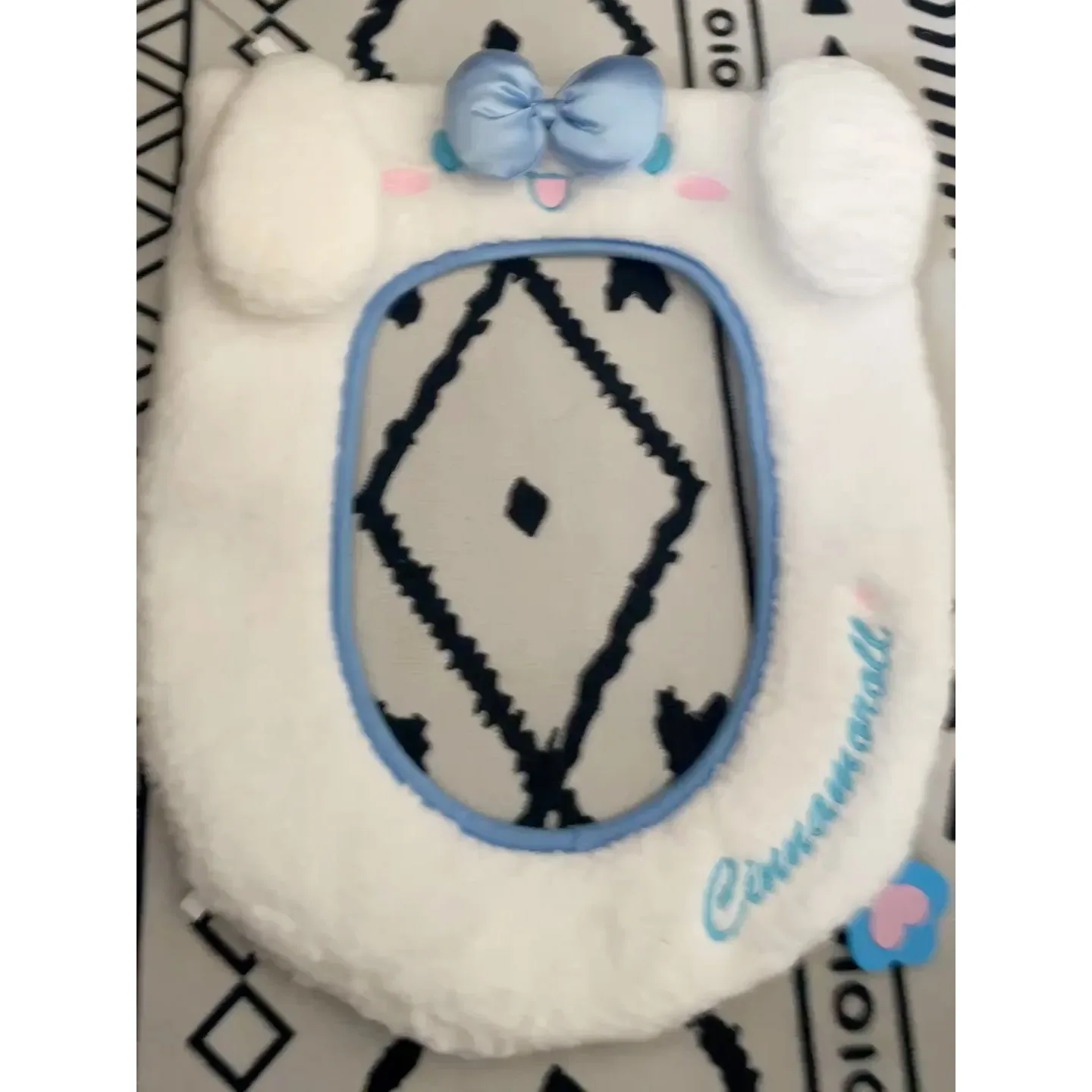 Kawaii Sanrio подушка для сиденья унитаза Cinnamoroll аниме мультфильм милая красота теплые