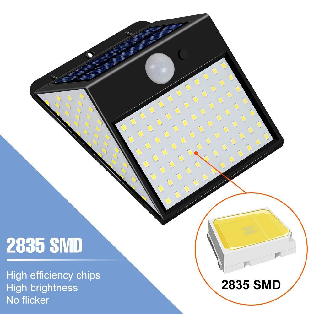 DuuToo светодиодный настенный светильник на солнечной батарее внешний с пассивным