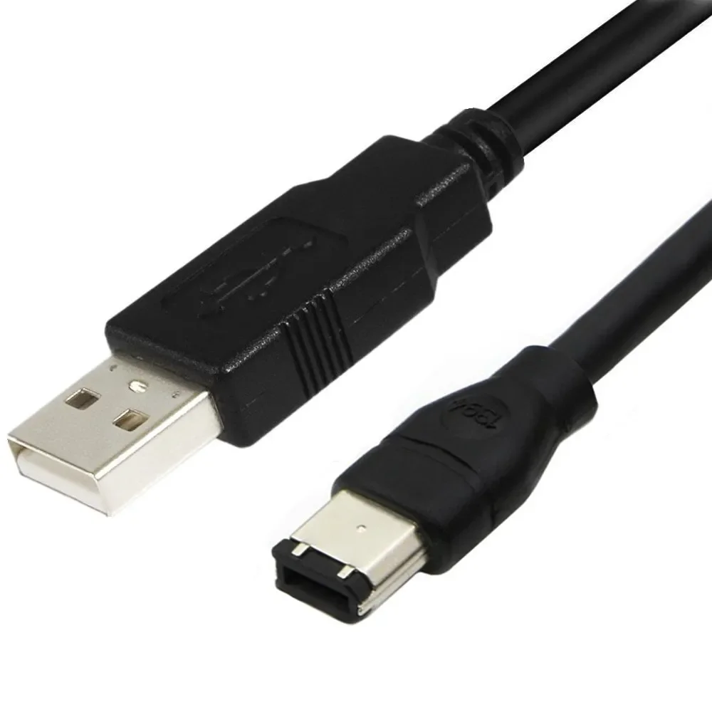 Стандартный медный провод 3 м 1 8 2 IEEE400 1394 Firewire USB от AM до 6P кабель к 6-контактный